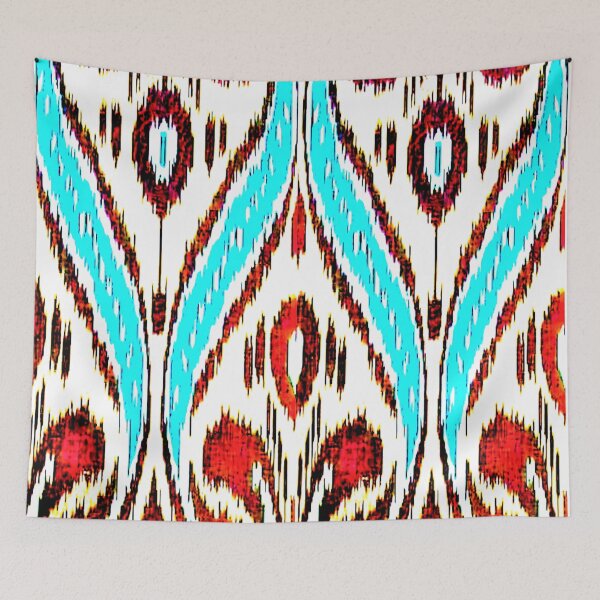 Item preview, Uzbek Ikat floral designs ikat patterns, Uzbek Ikat designs designed and sold by LeFabriqueOuz.