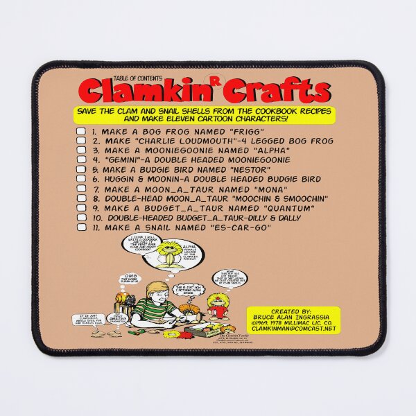 Item preview, Table of Contents for Clamkin Crafts Version 1 designed and sold by Bruce Ingrassia.