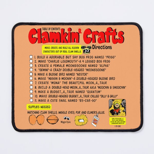 Item preview, Table of Contents for Clamkin Crafts v2 designed and sold by Bruce Ingrassia.