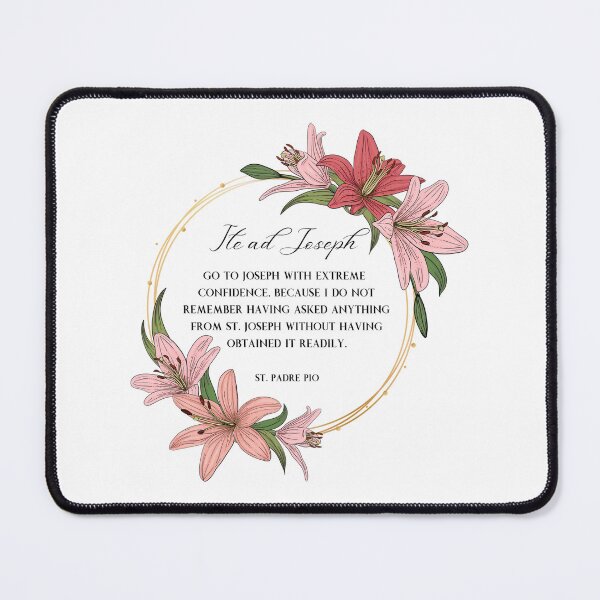 Item preview, Ite Ad Joseph St. Padre Pio Quote designed and sold by SusurroBendito.