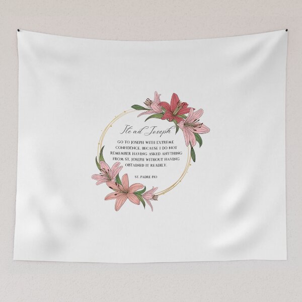 Item preview, Ite Ad Joseph St. Padre Pio Quote designed and sold by SusurroBendito.