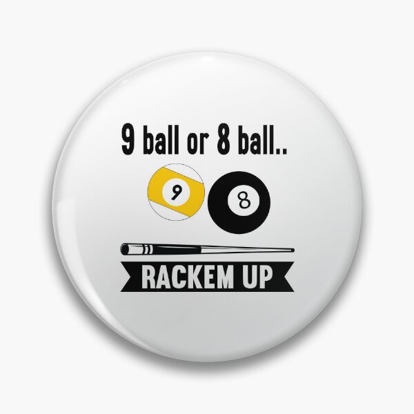 Item preview, 9 ball or  8 ball Rackem up Funny Pool Players  Billiards Gift designed and sold by sols.