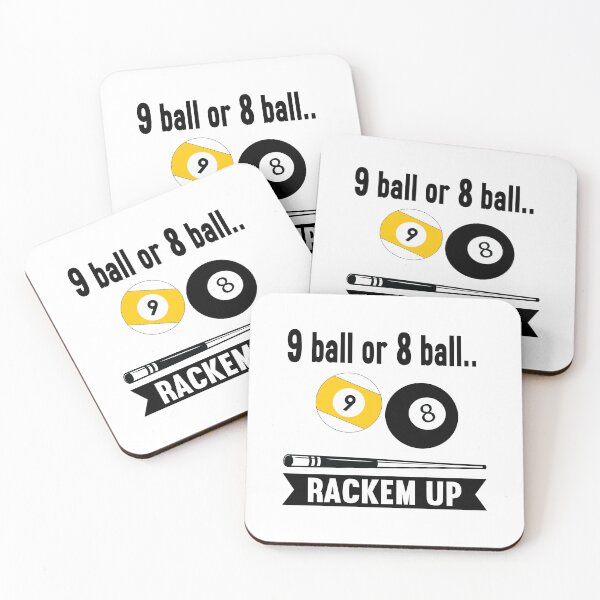 Item preview, 9 ball or  8 ball Rackem up Funny Pool Players  Billiards Gift designed and sold by sols.