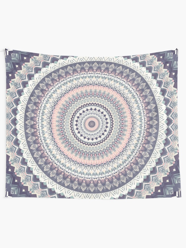 Alternate view of Mandala 203 Tapestry