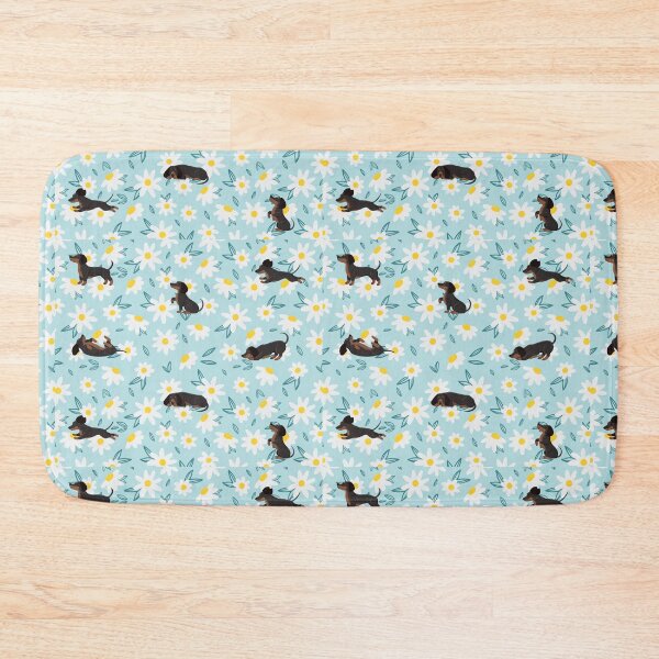 Item preview, Floral Daisy Dachshund Pattern designed and sold by Daschunddesigns.