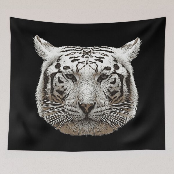 Item preview, tiger face, birthday present big cats, big cat shirts everyday designed and sold by Kirei-Lily.