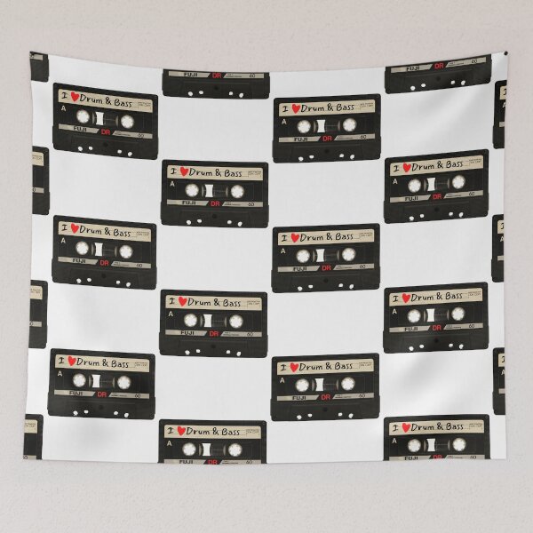 Item preview, I Love Drum and Bass Music Cassette Tape designed and sold by RichTeeDesigns.