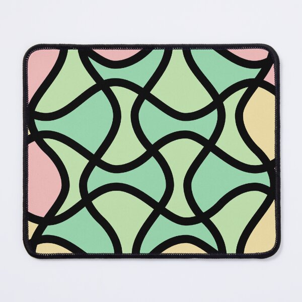 Aperçu de l'œuvre Motif de vagues croisées (palette pastel) créée et vendue par rgbguy.
