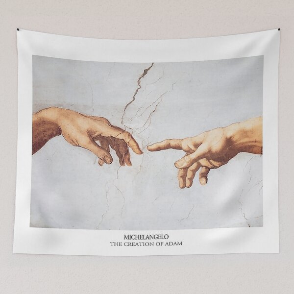 Item preview, The Creation of Adam Michelangelo Fingers Touching designed and sold by Carinamay.