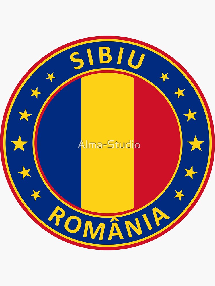 SIBIU Hermannstadt - Grey Sticker for Sale by myclubtees