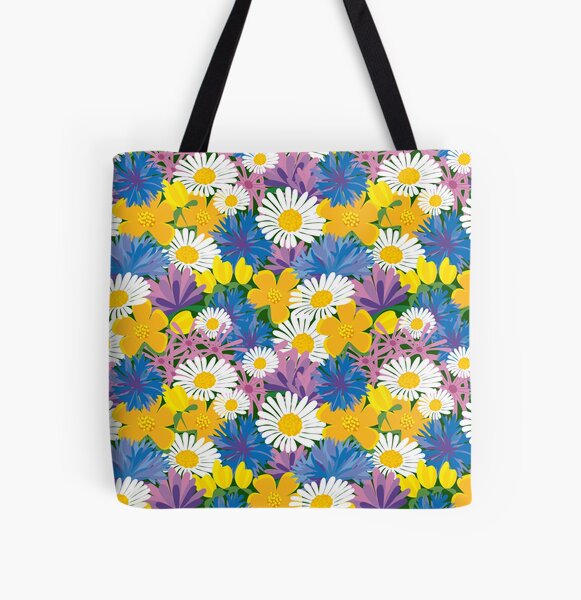 In the Weeds - Flower Pattern Design Allover-Print Tote Bag