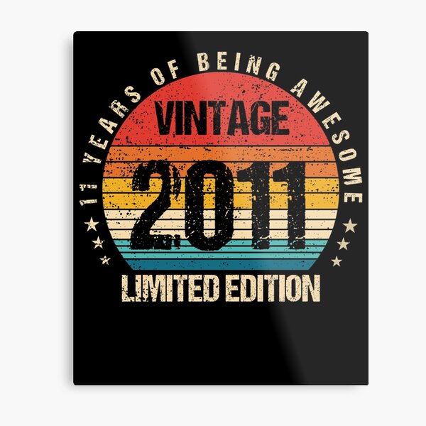 Item preview, 11 Year Old Gifts Vintage 2011 Limited Edition 11th Birthday,2011 Birthday Gifts, Awesome Since 2011 Limited Edition T-Shirt, Birthday Gift Tee, Birthday Party Tee designed and sold by Tidasse ⭐⭐⭐⭐⭐.