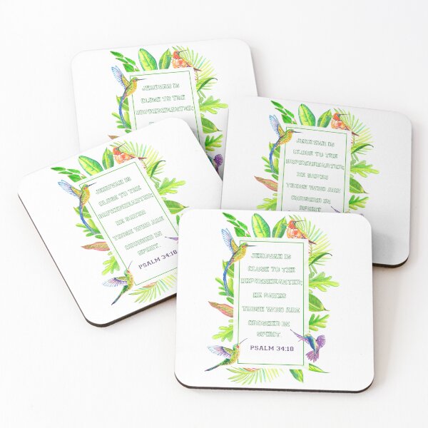 Item preview, PSALM 34:18 Greeting Card designed and sold by crafts-gift.
