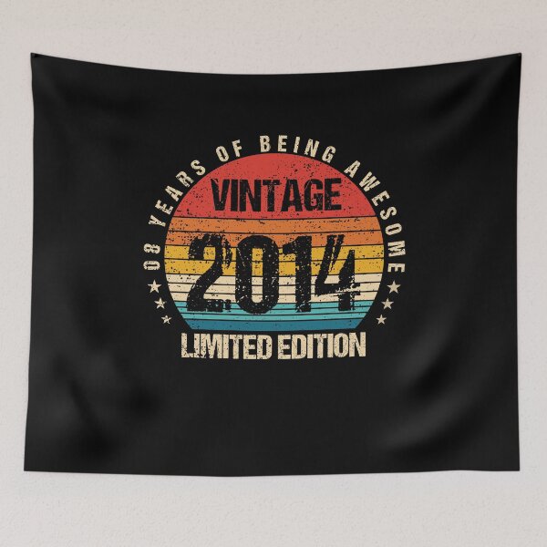Item preview, 08 Year Old Gifts Vintage 2014 Limited Edition 08th Birthday,2014 Birthday Gifts, Awesome Since 2014 Limited Edition T-Shirt, Birthday Gift Tee, Birthday Party Tee designed and sold by Tidasse ⭐⭐⭐⭐⭐.