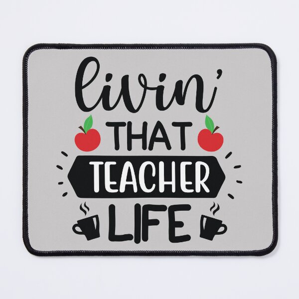 Item preview, Living That Teacher Live cool cute funny apple designed and sold by NAZIMNADIR.
