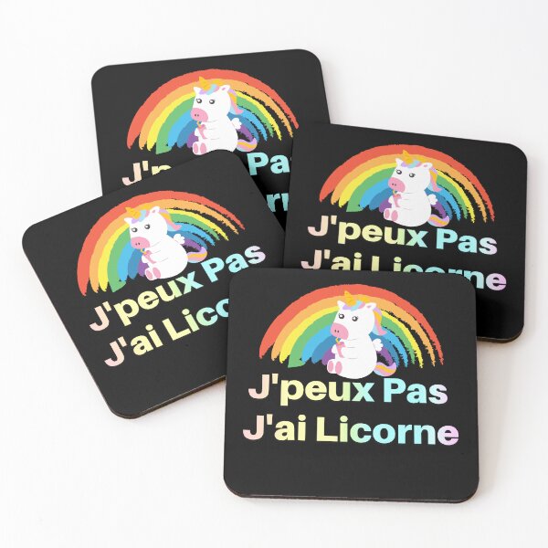 Item preview, cute J'peux pas j'ai Licorne design femme idée cadeau pour femme et fille licornes designed and sold by KHELISTORE.