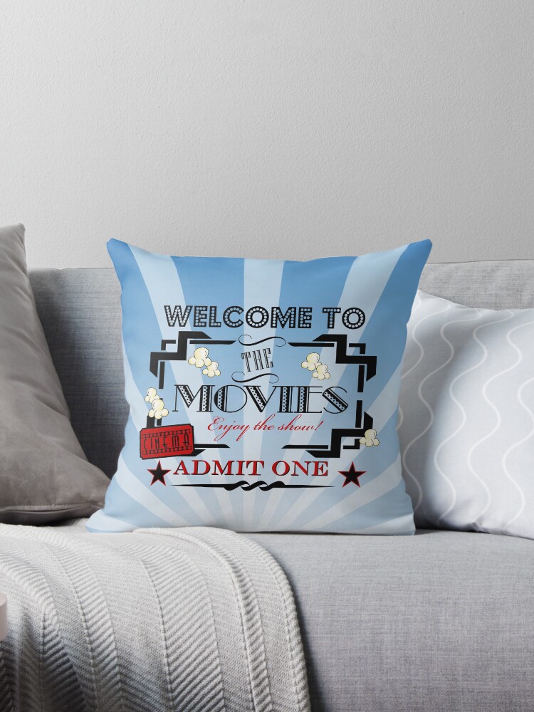 Custom Home Theater//Theatre Movie Tickets Admit One Wall Art Decal