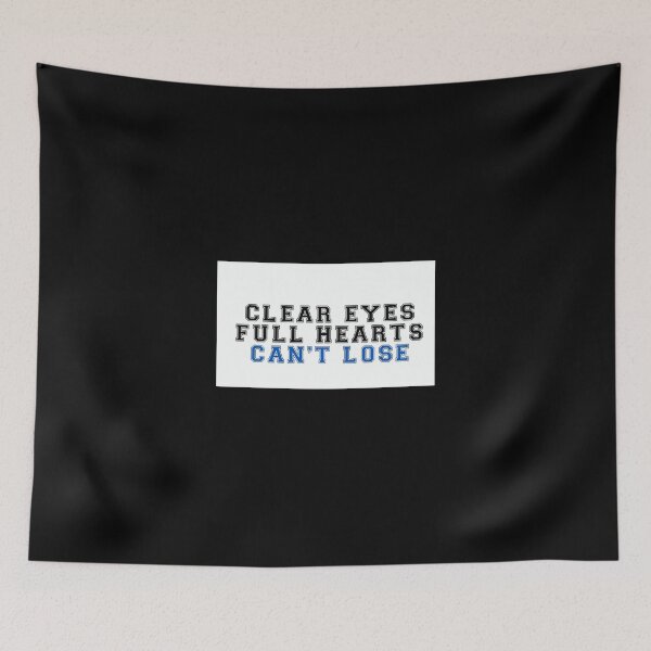 Item preview, Clear Eyes Full Hearts... Sticker designed and sold by jacksrome6.