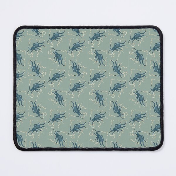 Item preview, Blue octopus repeating pattern designed and sold by PauwieArtStudio.