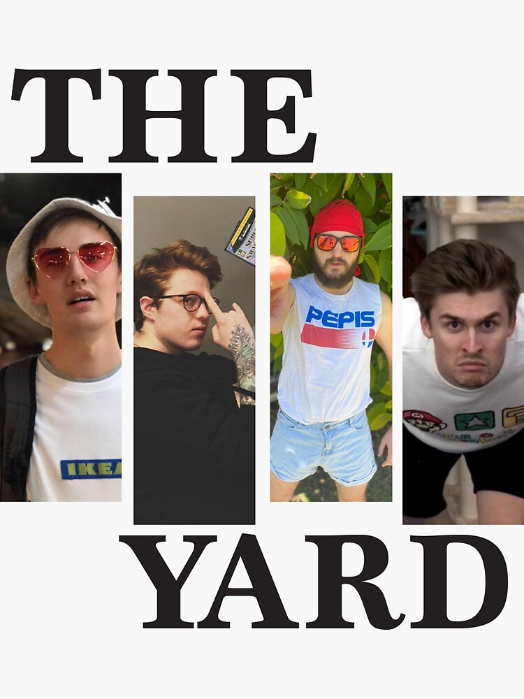 "The Yard Podcast Black Flag Logo Parody" Sticker for Sale by