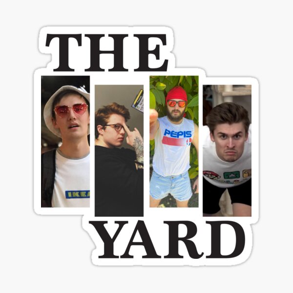 The Yard Podcast - Black Flag Logo Parody Sticker
