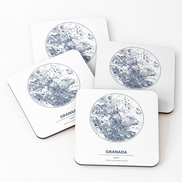 Item preview, Granada city map coordinates designed and sold by chrlalexandru.