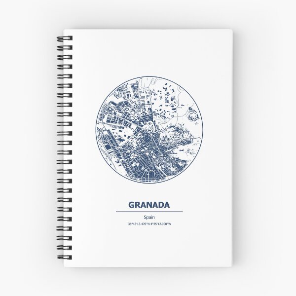 Item preview, Granada city map coordinates designed and sold by chrlalexandru.