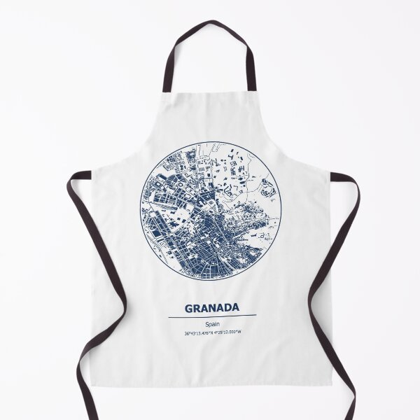 Item preview, Granada city map coordinates designed and sold by chrlalexandru.