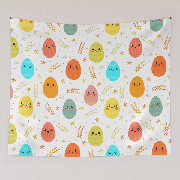 Item preview, emoji easter eggs pattern designed and sold by cutecrazytshirt.