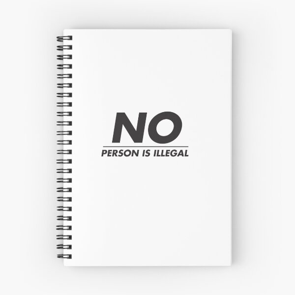 Item preview, No person is illegal bold typeface statement designed and sold by miluri.