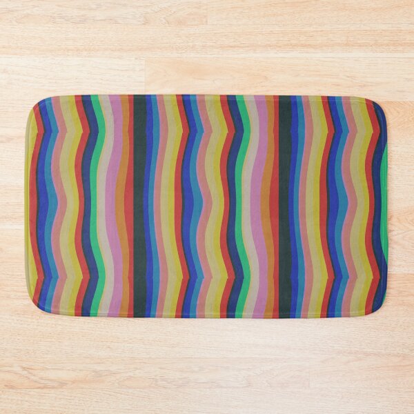 Item preview, Glitchy Wave Stripes in Retro Colors designed and sold by Mary Egan.