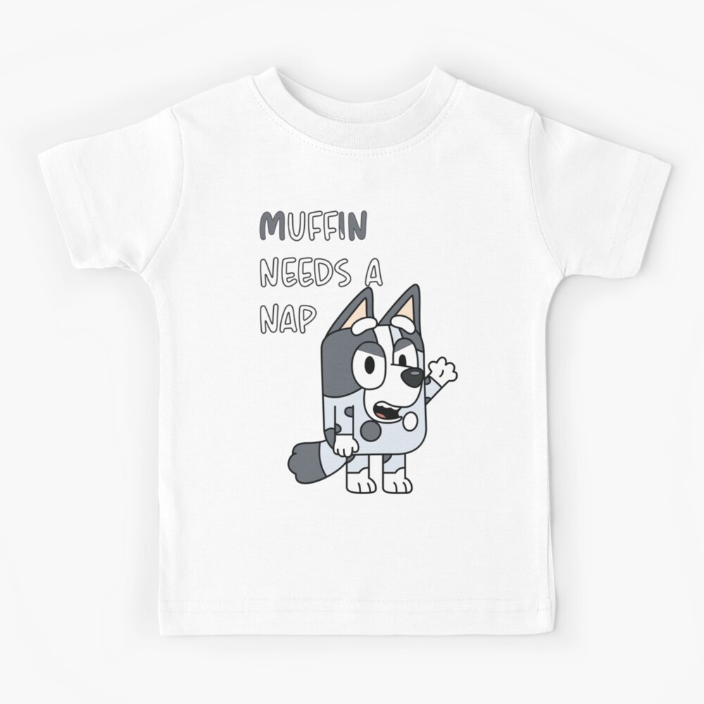 "Muffin Bluey " Kids TShirt by BlueyBuffs Redbubble