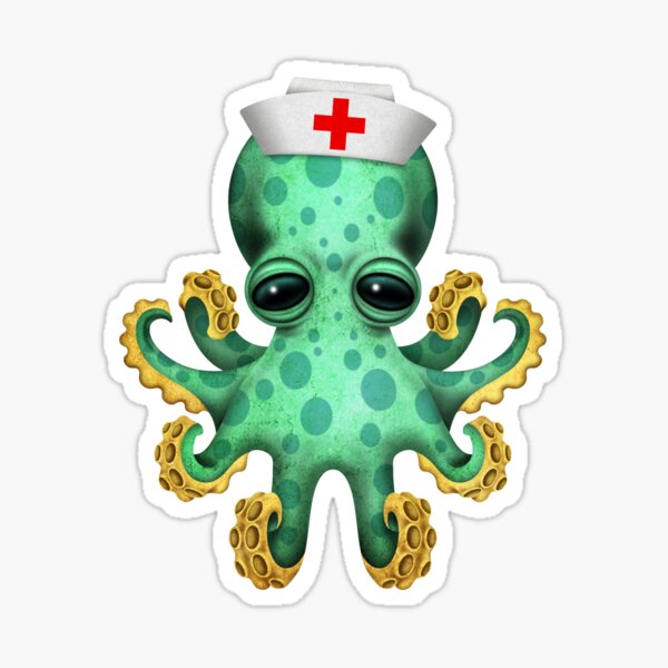 Item preview, Cute Baby Octopus Nurse designed and sold by JeffBartels.