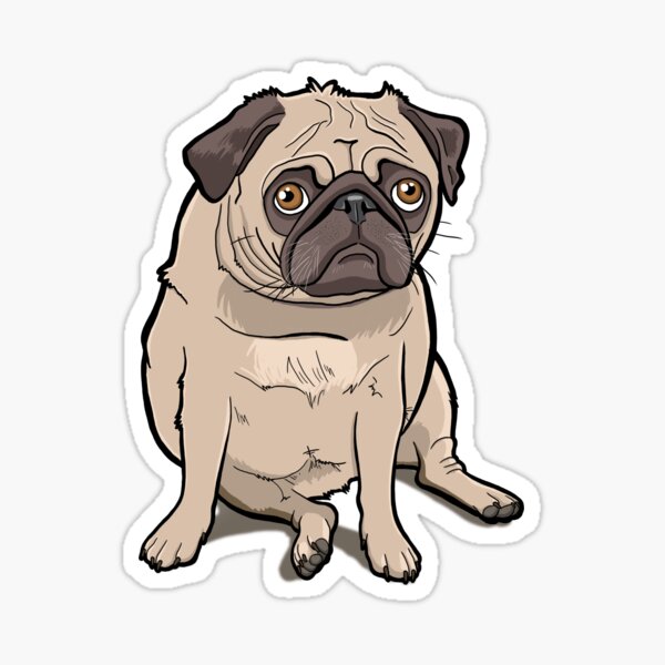 Pug Sticker