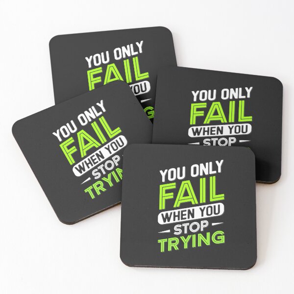 Item preview, You only fail when you stop trying designed and sold by KokoDesigns145.