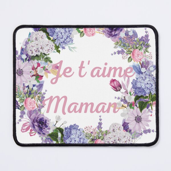 Item preview, Je t'aime maman couronne de fleurs mauve  designed and sold by SoniaCoteStudio.