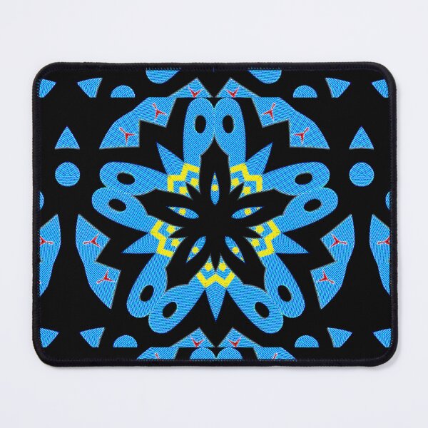 Item preview, GEOMETRIC ABSTRACT MASK PATTERN WITH ARUBAN FLAG COLORS - ARRUBA ONE HAPPY ISLAND 11. designed and sold by Ralek.