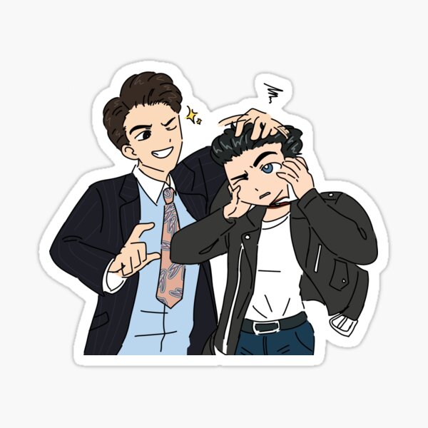 "Ghosts CBS Crash and Trevor" Sticker for Sale by Quixilvrr Redbubble