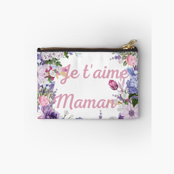 Item preview, Je t'aime maman couronne de fleurs mauve  designed and sold by SoniaCoteStudio.