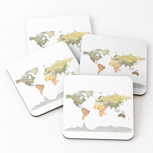 Item preview, Minimalist Modern World Map  designed and sold by Szafranscy Art Studio.