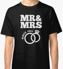 50th Wedding Anniversary Gift T-Shirt Mr & Mrs Since 1967 Classic T-Shirt