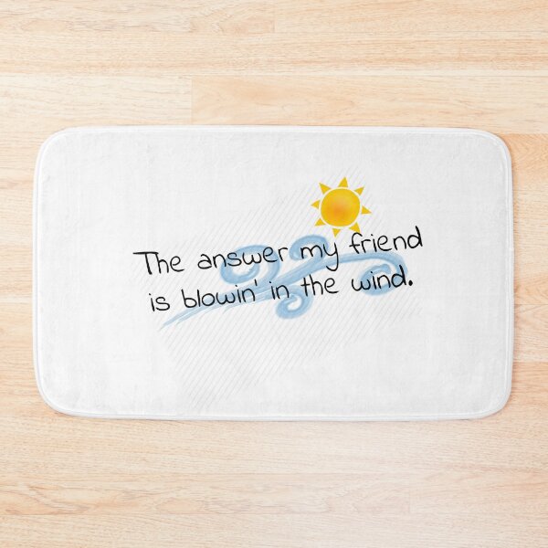 Item preview, Sticker "The answer my friend is blowin' in the wind" designed and sold by Windsart.
