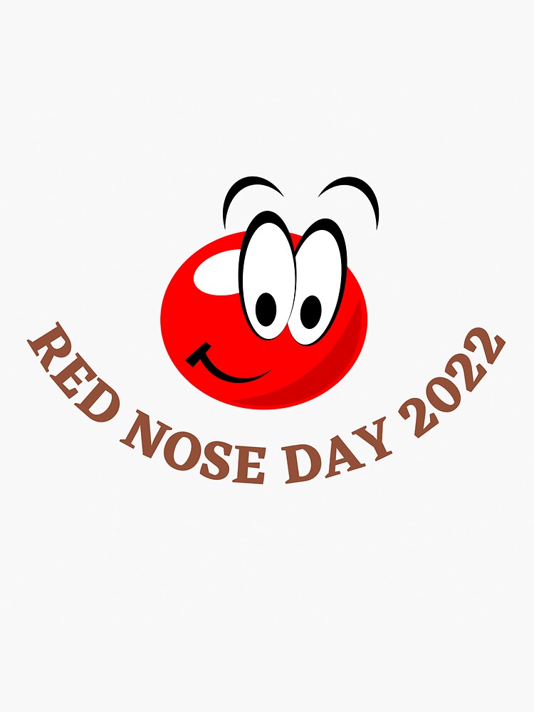 "Red Nose Day 2022 " Sticker by AbdullahMuneer Redbubble
