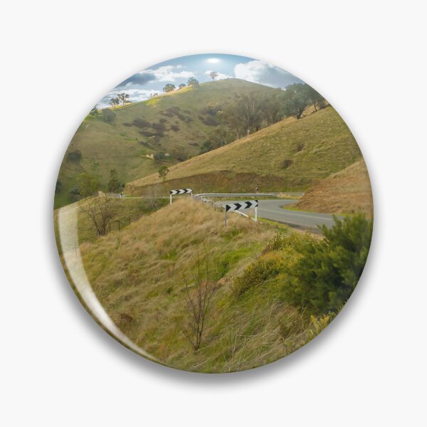 Item preview, Winding Australian country road through a dry grassy hillside vista designed and sold by James-Cole.