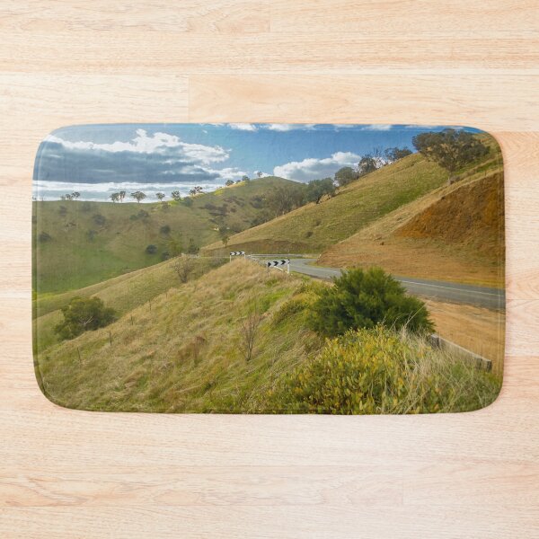 Item preview, Winding Australian country road through a dry grassy hillside vista designed and sold by James-Cole.