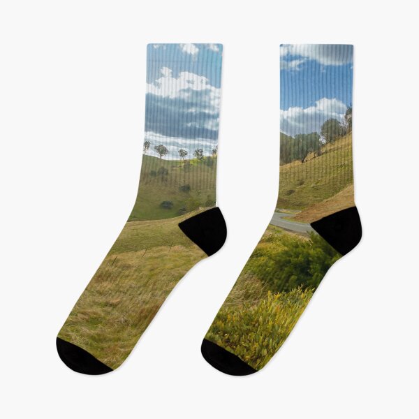 Item preview, Winding Australian country road through a dry grassy hillside vista designed and sold by James-Cole.