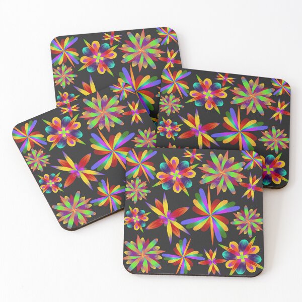 Item preview, Rainbow Flowers by Heather Nafe Art designed and sold by HeatherNafeArt.