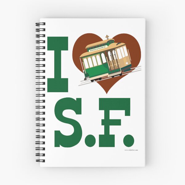 Artikelvorschau, Ich liebe SF-Seilbahn-Herz-Logo entworfen und verkauft von mytshirtfort.