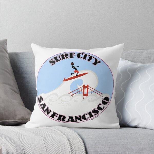 Artikelvorschau, Surf City San Francisco lustiger Slogan entworfen und verkauft von mytshirtfort.