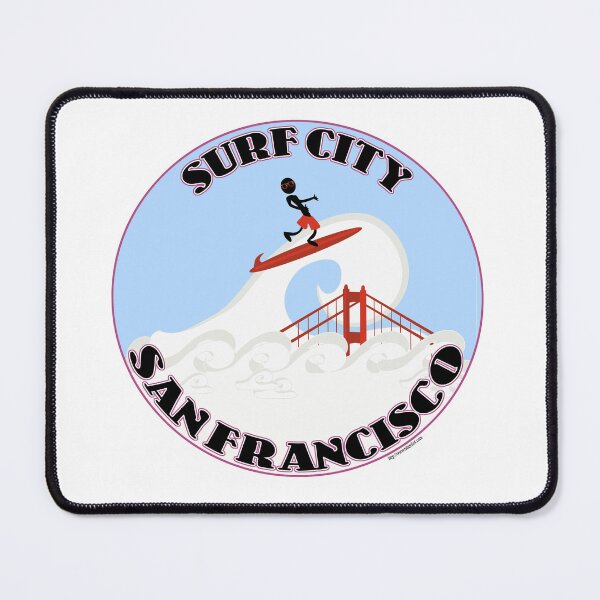 Artikelvorschau, Surf City San Francisco lustiger Slogan entworfen und verkauft von mytshirtfort.